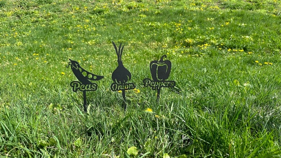 Stainless Steel Veggie Markers, Garden Plant Markers, Plant Lover Gift,  Metal Garden Sign, Laser Cut Plant Tags - Etsy