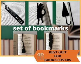 Bookmark set, bookmark for book, metal bookmark, Gift for readers, gift for book lovers, book gift, bookmark