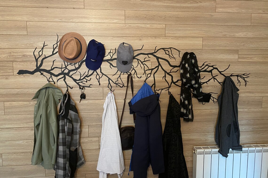 Large Metal Wall Hanger Coat Rack Wall Mount Wall Hooks Etsy