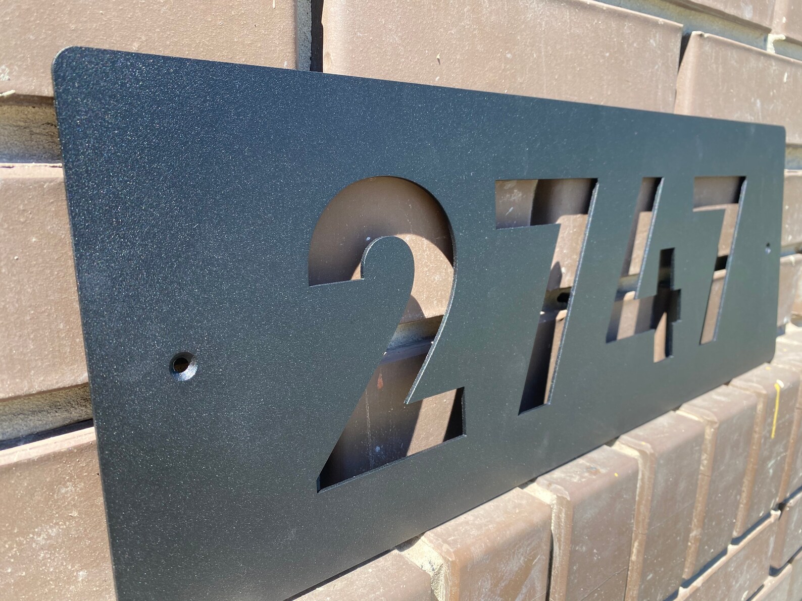 Large Custom Metal Address Sign Modern Address Sign Outdoor Etsy
