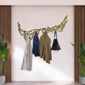 Metal clothing rack, tree branch hooks, decorative wall branches, hat hanger, tree branch wall art ,wall bag hooks, apartment decor