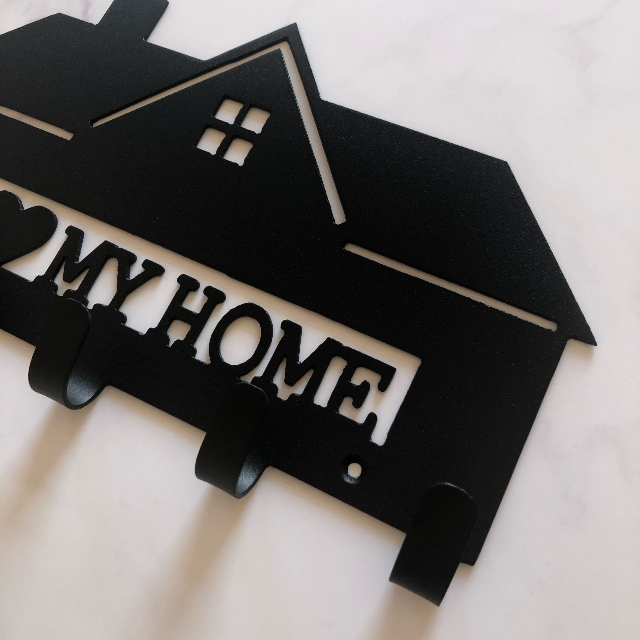 Metal decor hanger for keys with home Key Organizer steel Etsy