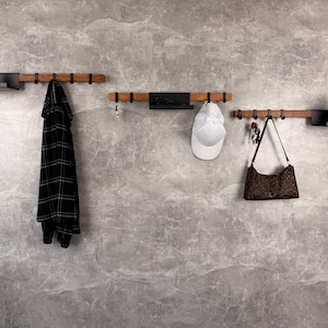 Hallway coat rack, wall coat rack, wooden coat rack, coat rack shelf, wall coat hanger, coat rack wall mount, wall key holder, clothes rack