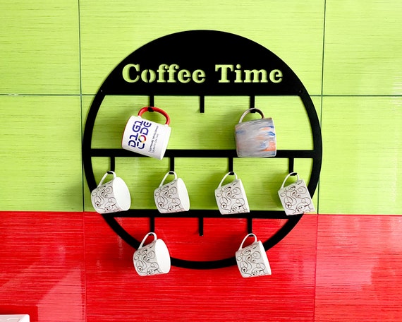 Metal wall mug rack hotsell
