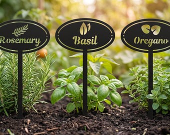 Personalisierte Metall Gartenstecker, wetterfeste Etiketten für Pflanzen