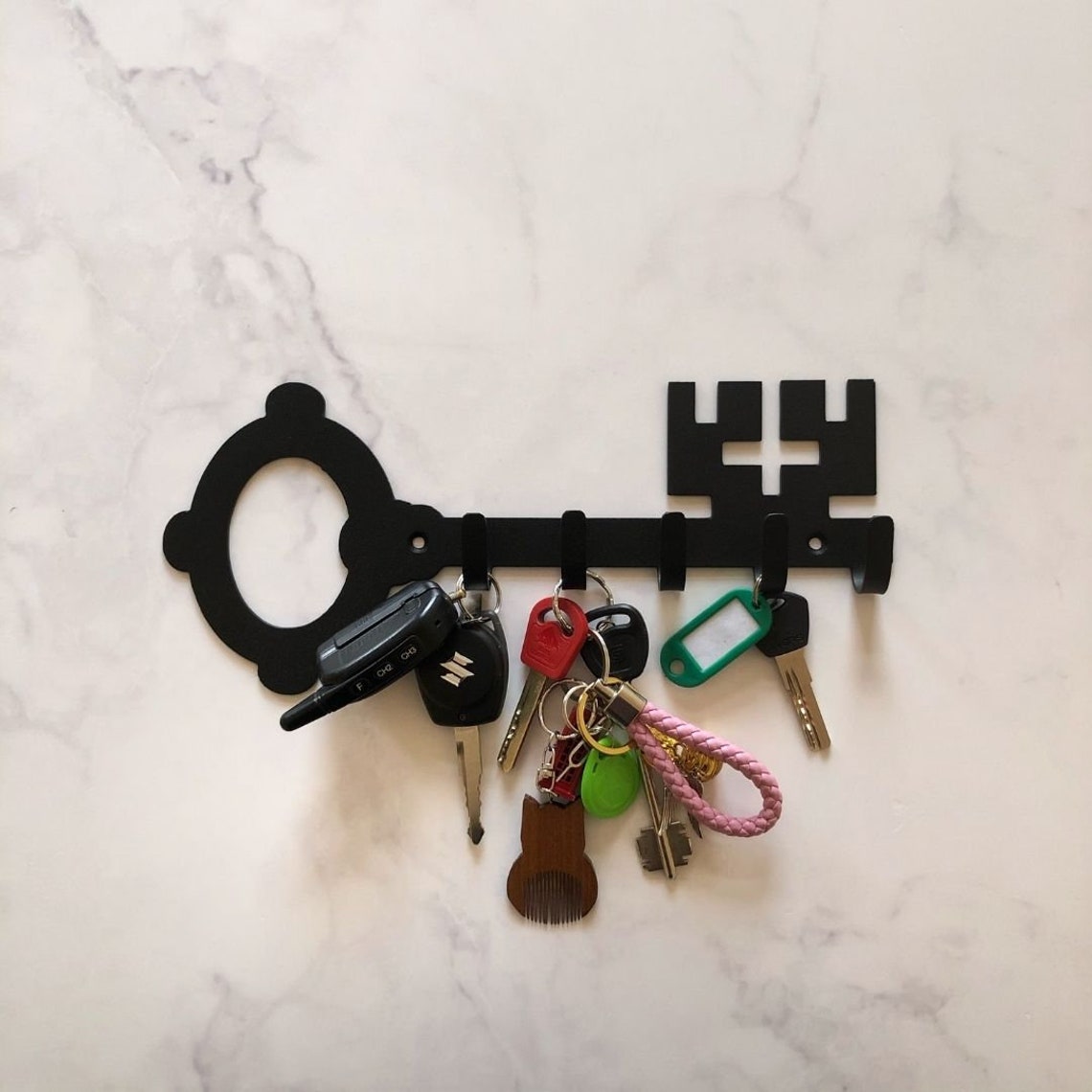 Keys Key steel Holder Key rack wall key holder key Metal Etsy