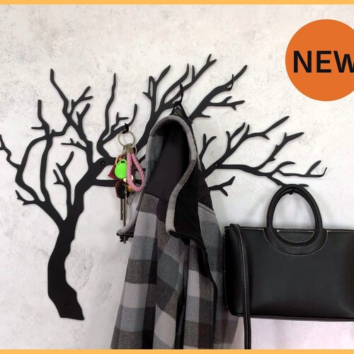 Coat Hanger Wall. Steel Clothes Hanger. Hanging Coat Rack. Etsy