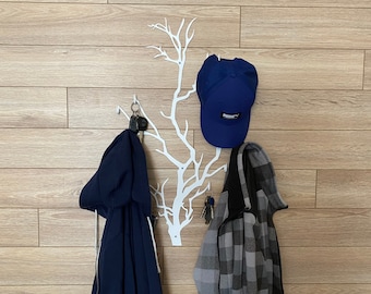 Vertically branch wall hook, coat rack, coat stand