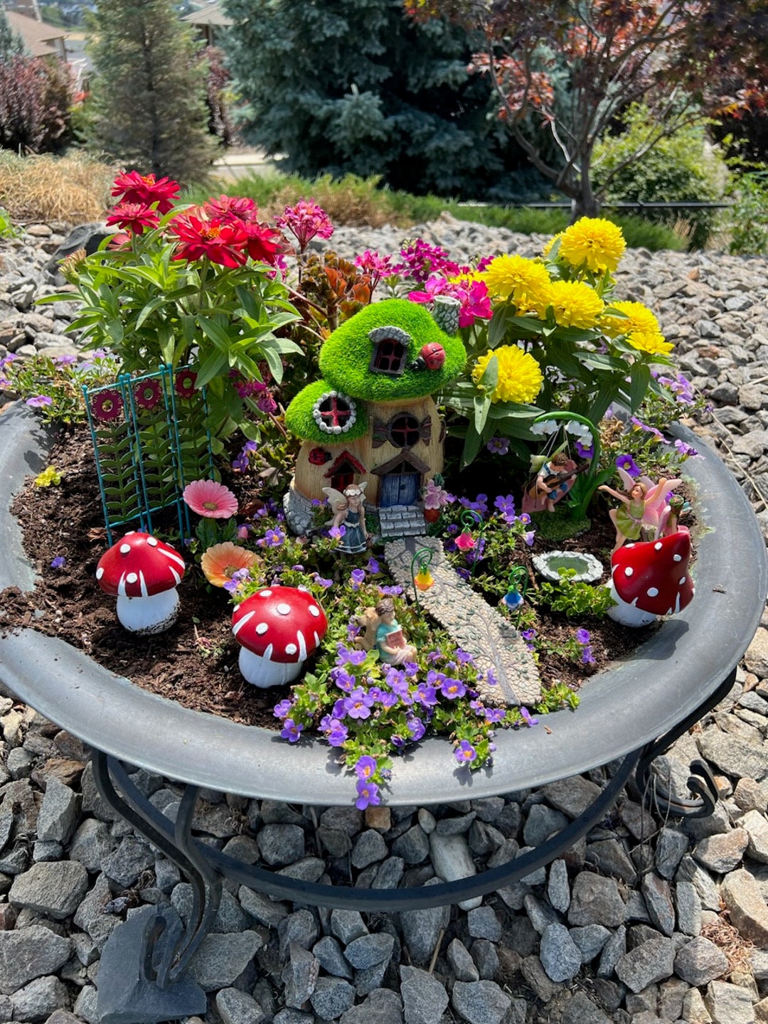 Mushroom Garden Decor Set of 3 - Etsy