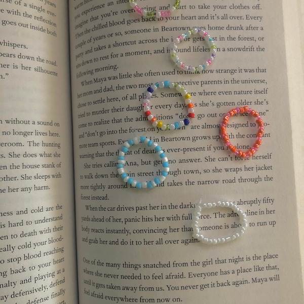 Multicolor Beaded Rings