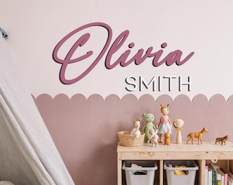 Custom Wood Nursery Name Sign: Personalized Wooden Decor,Custom Nursery Sign, Wooden Name Sign, Wood Name, Wood Decor, Wooden Wall Art