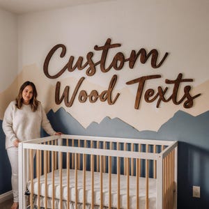 Letrero de madera personalizado: decoración de pared personalizada, letrero comercial personalizado, palabras de madera, decoración de madera, arte mural de madera, logotipos comerciales, logotipos personalizados