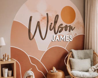 Custom Wood Nursery Name Sign: Personalized Wooden Decor, Nursery Sign, Wooden Name Sign, Wood Sign,  Nursery Decor, Wooden Wall Art