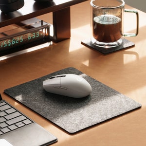 Custom Felt Wool Mouse Pad: Minimalist Desk Decor