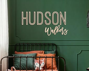 Custom Wood Nursery Name Sign, Custom Nursery Sign, Wooden Name Sign, Wood Sign, Wood Decor, Nursery Decor, Wooden Baby Names, Nursery Names