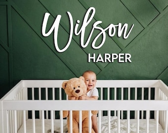 Custom Wood Nursery Name Sign: Personalized Wooden Names, Custom Nursery Sign, baby name sign, Nursery Art, nursery name sign, Wooden  Decor