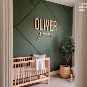 Letrero de madera personalizado para la habitación del bebé: Letrero personalizado con el nombre del bebé, Letrero personalizado para la habitación del bebé, Letrero con el nombre del bebé, Arte para la habitación del bebé, Letrero con el nombre de la habitación del bebé, Decoración de madera imagen 19
