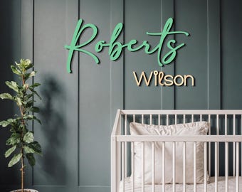 Custom Wood Nursery Name Sign: Personalized Wooden Decor,Custom Nursery Sign, Wooden Name Sign, Wood Name, Wood Decor, Wooden Wall Art