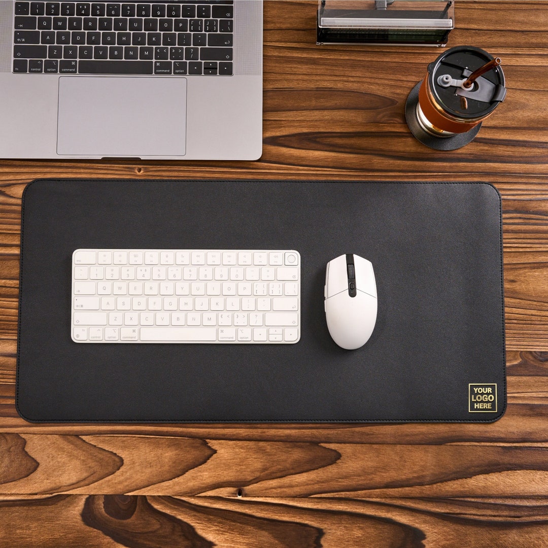 Custom Text & Logo Desk Mat Mouse and Keyboard Large Pad Aesthetic Desk Decor Waterproof Pad