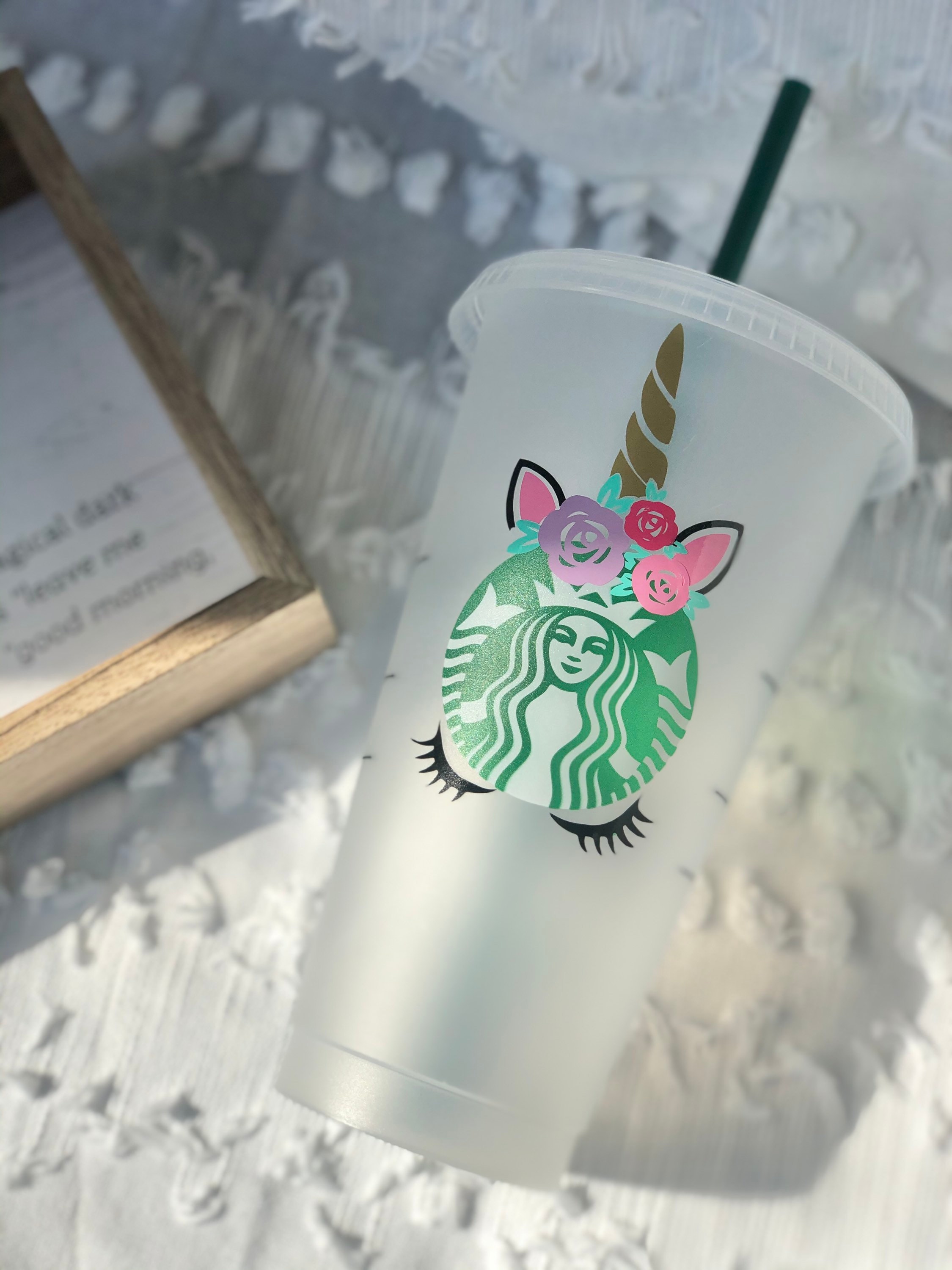 Unicorn Starbucks cup Reusable Unicorn gifts Personalized Etsy