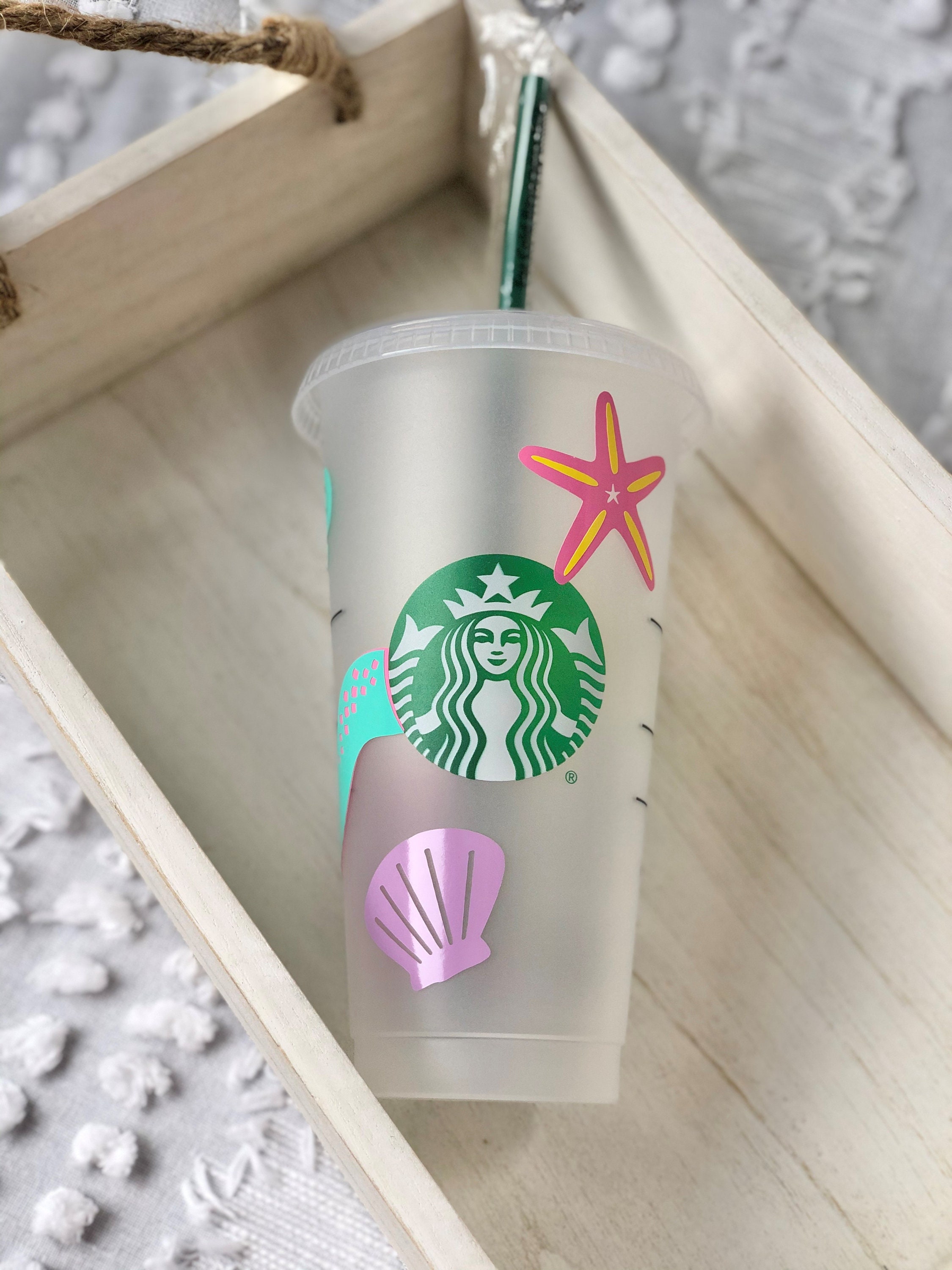 Mermaid Starbucks cup Mermaids Personalized Starbucks Cup Etsy
