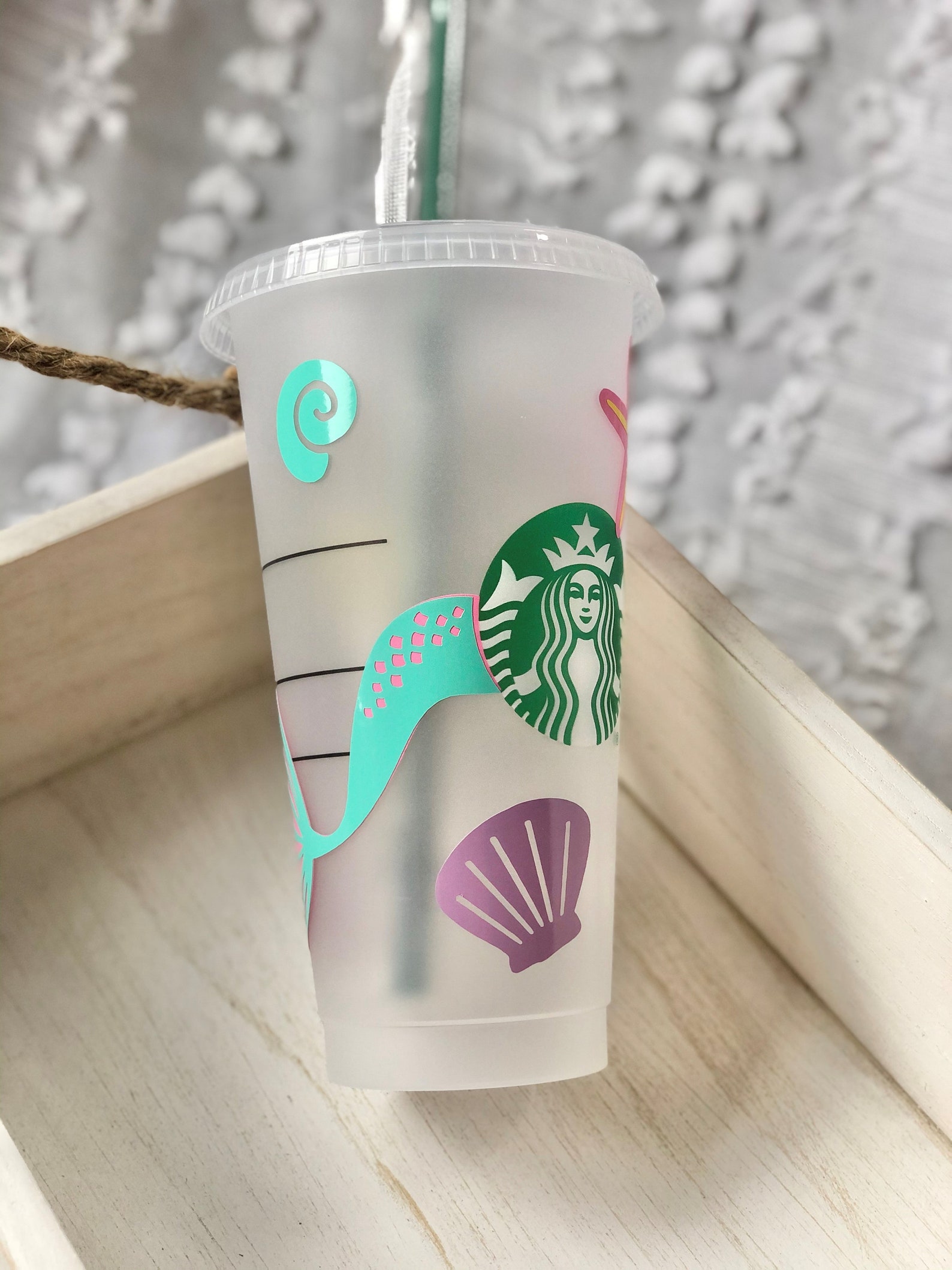 Mermaid Starbucks cup Mermaids Personalized Starbucks Cup Etsy
