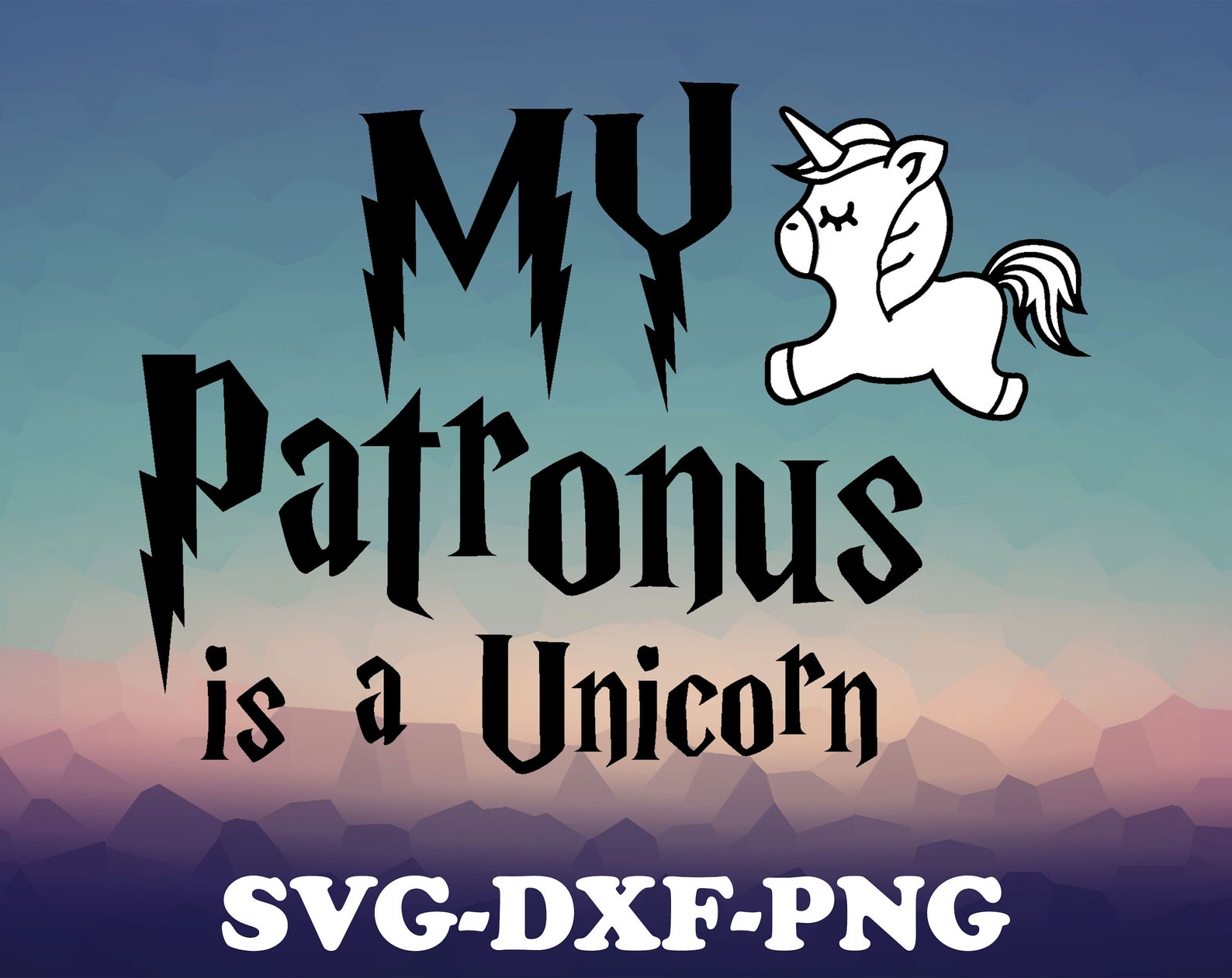 My Patronus Is a Unicorn Svg Hogwarts svg Hermione Svg | Etsy