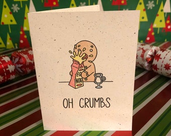 Oh Crumbs - Born and Bread - Hand Made Greeting Card