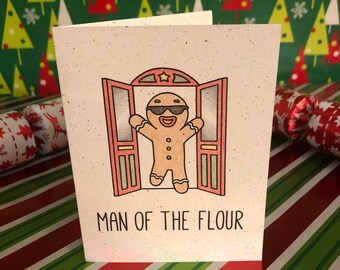 Man of the Flour - Born and Bread - Hand Made Greeting Card