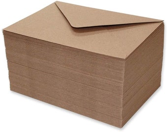 30x C6 Brown Kraft Eco Friendly Envelopes PLUS 30x A6 Cards