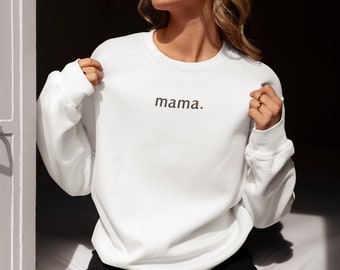 embroidered mom hoodie/sweatshirt, birth gift, gift for mom, personalized gift, Mother's Day gift, gift ideas