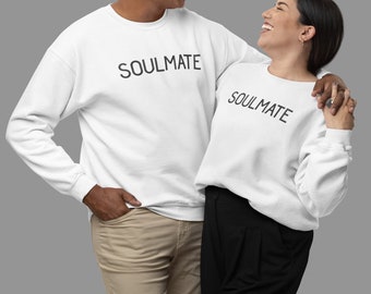 Soulmate Hoodie/Sweatshirt, Partner Hoodie Birth Gift, Gift for Husband/Wife, Personalized Gift, Gift Ideas