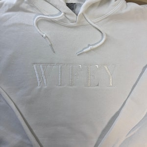 JGA Wifey Sweatshirt, Bridal Shirt, Engagement Sweatshirt, Gift for Bride, Gift for Fiancee, Wedding Gift, Bridal Gift Hoodie