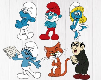 Download Papa Smurf Svg Etsy