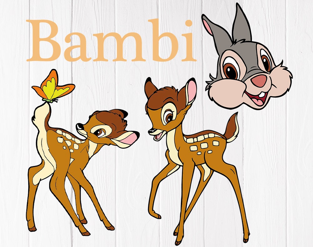 Bambi Svg Bambi Cut files dxf files bambi clipart | Etsy