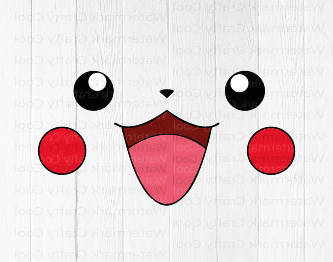 Pikachu Svg Pikachu faccia svg Pikachu occhi svg Pikachu | Etsy
