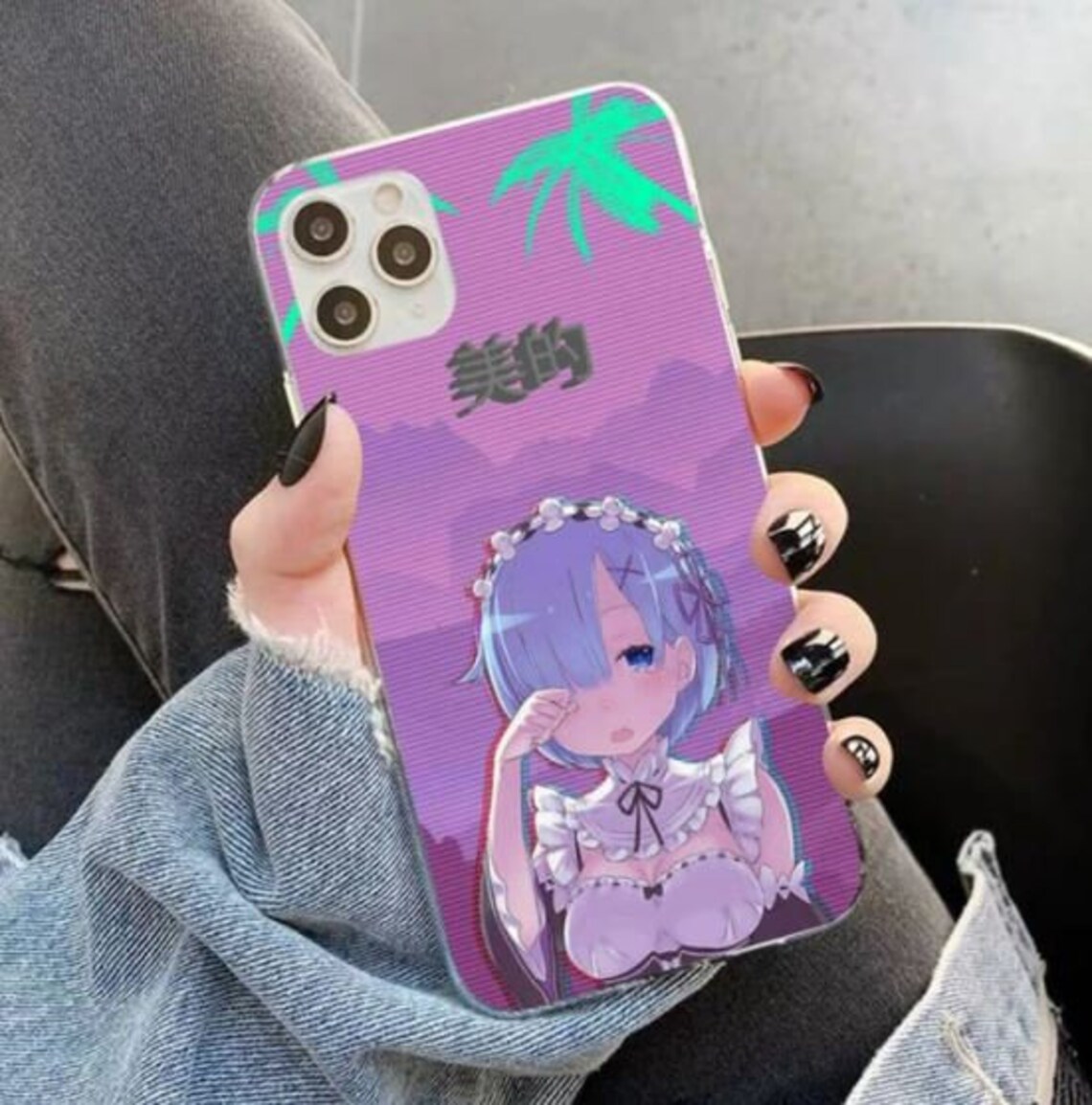 Vaporwave Phone Case Japanese Anime Phone Case Customize | Etsy