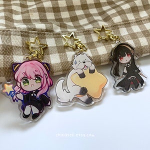 Spy X Family Glitter Epoxy Charms
