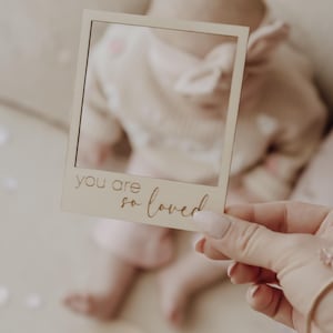 Polaroid Rahmen, Fotorahmen aus Holz - you are so loved