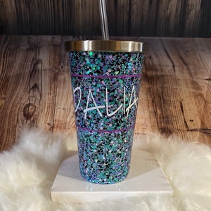 Custom Glitter tumbler