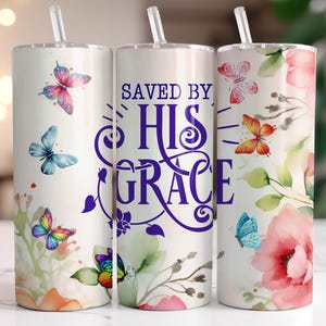 Christian Faith Tumbler Sublimation Design: Bible Verse PNG (Instant Download)