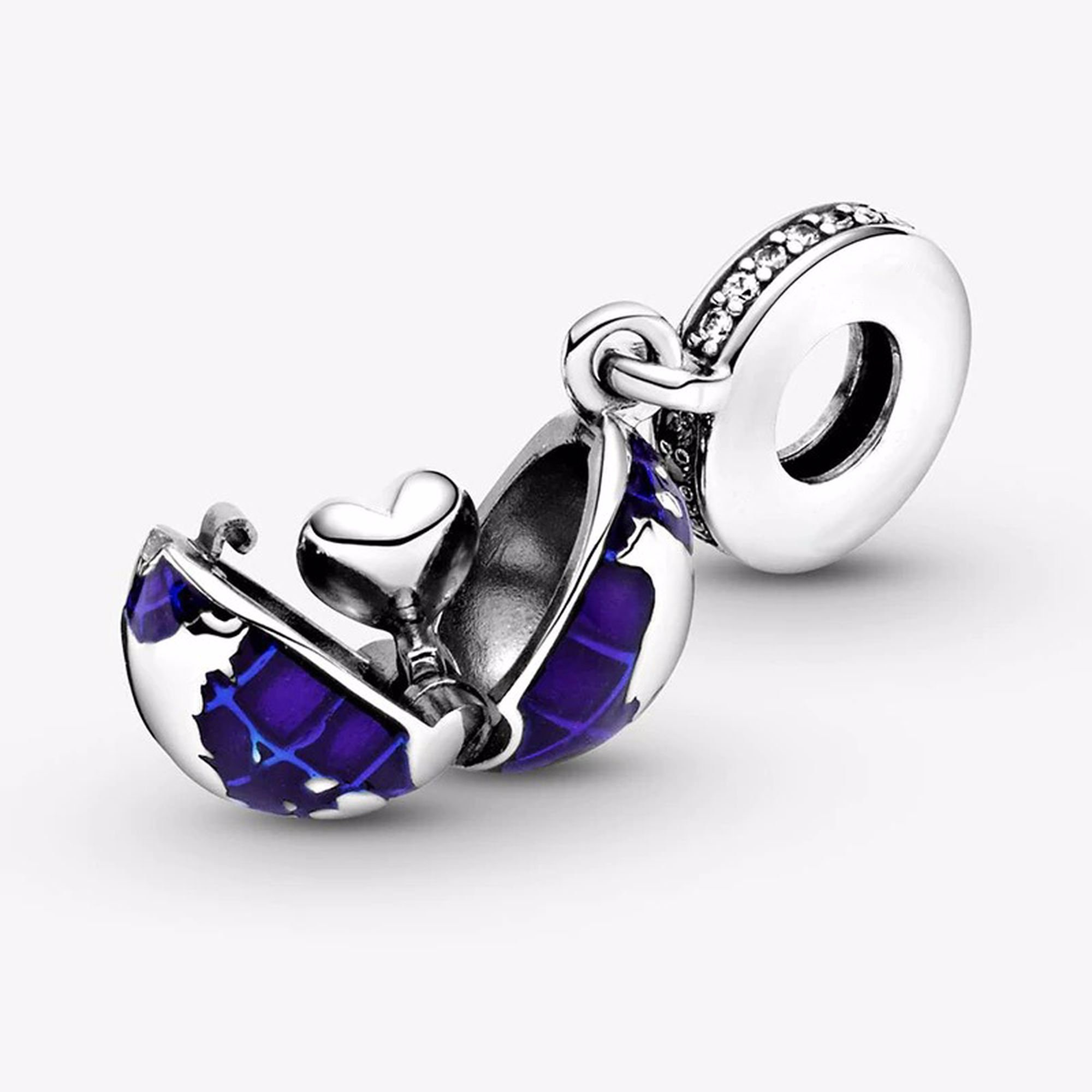 GENUINE Pandora Spinning Globe World Travel Pendant Charm Etsy