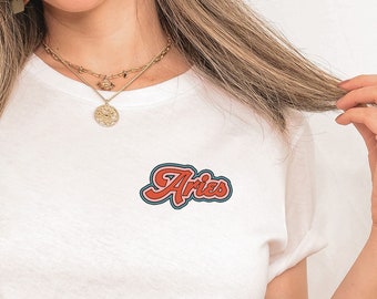 Widder Shirt für Frauen, Widder Sternzeichen Shirt, Widder Geschenke für Frauen, Widder Geburtstag Geschenke, Widder Astrologie Shirt, Retro Widder Shirt