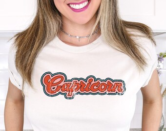 Camicia zodiacale Capricorno, Regali Capricorno per le donne, Regali di compleanno Capricorno, Camicia Astrologia Capricorno, Maglietta grafica Capricorno