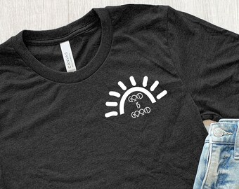 Dio è buona camicia, camicia cristiana, camicia amante di Dio, camicia di fede, abbigliamento cristiano, camicia religiosa, regalo della chiesa, regali di fede, camicia di Gesù,