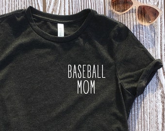 Cute Baseball Mom Shirts, Baseball Mom Graphic Tee, Mom Baseball Shirt, Cute Baseball Game T Shirt, Baseball Tee for Mom