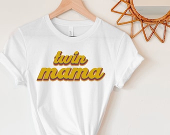 Twin Mama Shirt, Twin Mommy Shirt, Twin Mom Shirt, Gift for Mom of Twins, Mom to Be Gift, New Mom Shirt, Mom Life Shirt, Funny Mom Shirts,