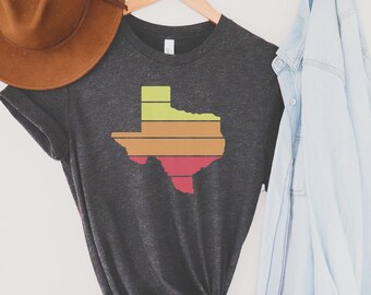 Retro Texas Shirt Women, Cute Texas Shirts for Women, Texas Womens T Shirt, Texas Pride Shirt Women, Gift for Texas Lover, Texas State Shirt