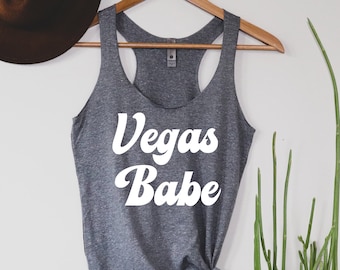 Vegas Babe Tank, Cute Vegas Shirts voor vrouwen, Vegas cadeau voor haar, Vegas Tank vrouwen