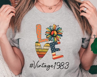 40th Birthday Gift, 1983 Vintage Birthday, 1983 tshirt, 1983 Vintage T-shirt, 40th Birthday, 1983 Shirt, 40th Birthday Shirt for Women